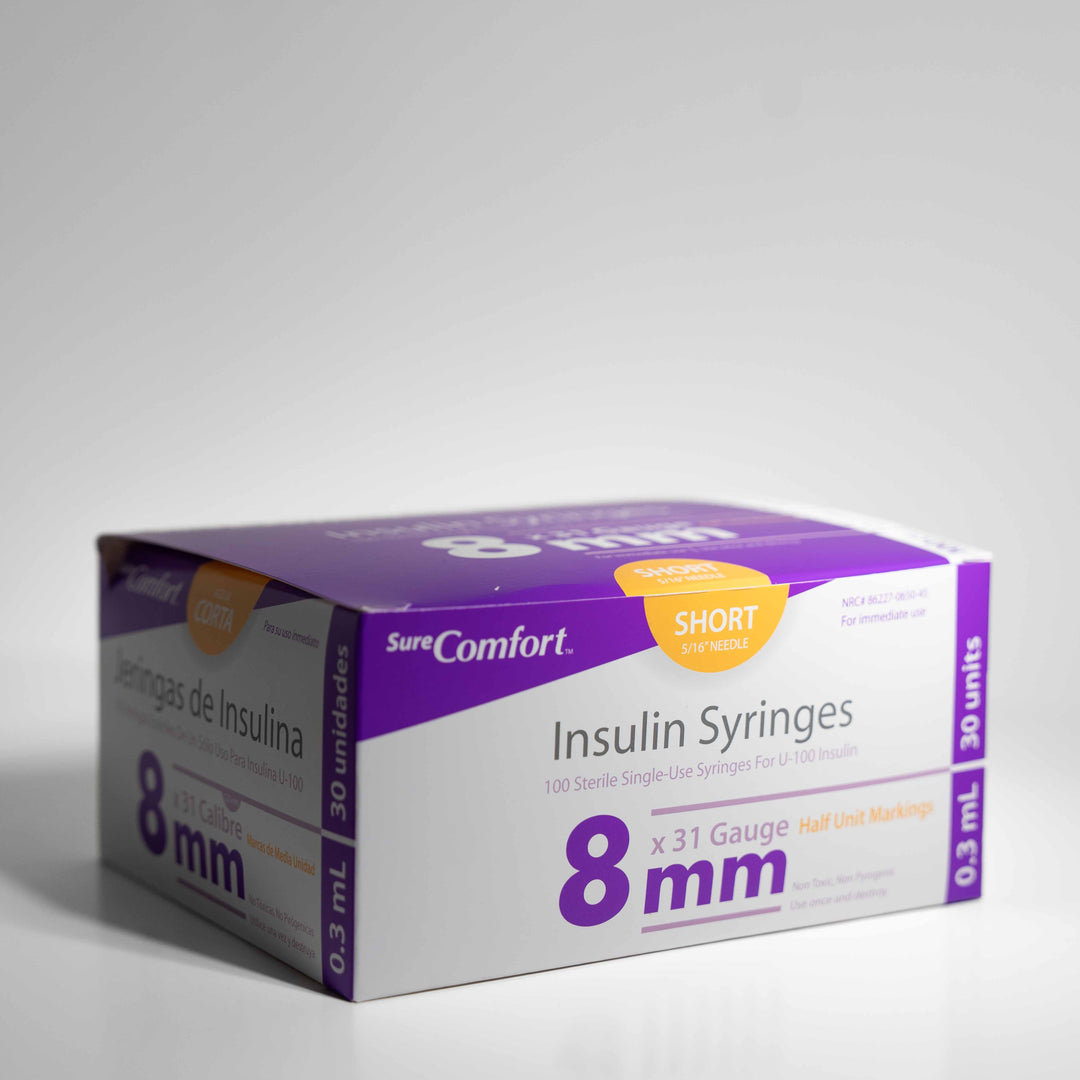 Image of Sure Comfort Insulin Syringes Box