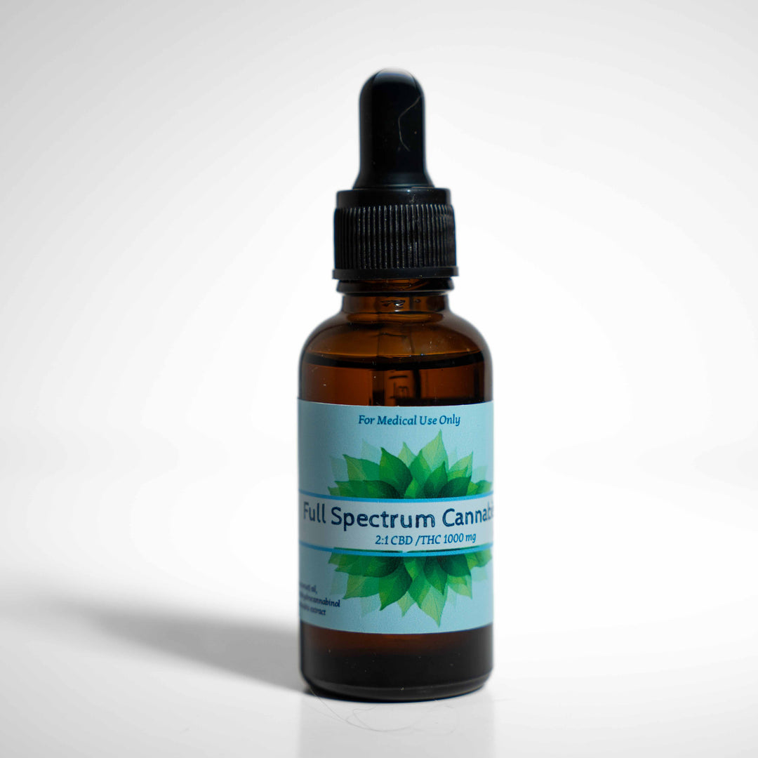 Image of bottle of full spectrum CBD oil