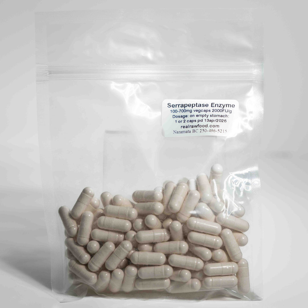 Image of package of Serrapeptese- 200 capsules (120,000 IUs)