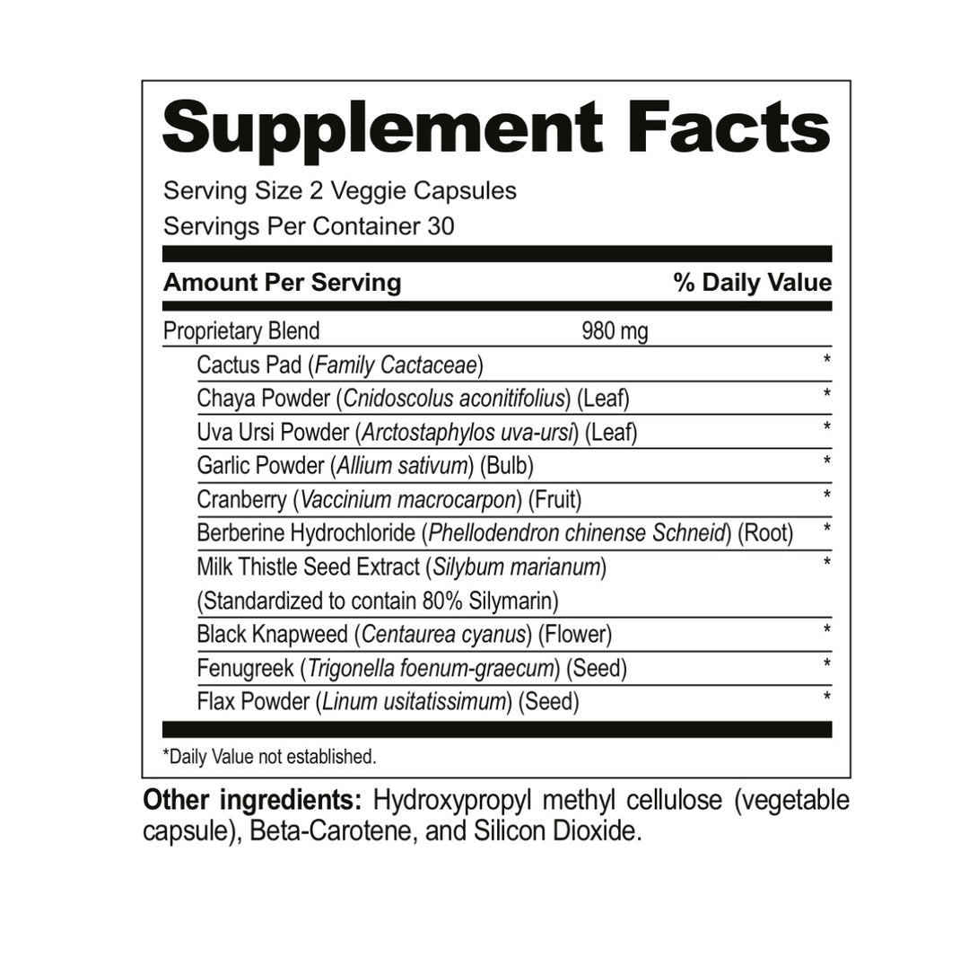 S-Balance: Cactus Pad, Chaya Powder, Garlic & Milk Thistle