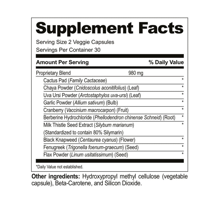S-Balance: Cactus Pad, Chaya Powder, Garlic & Milk Thistle