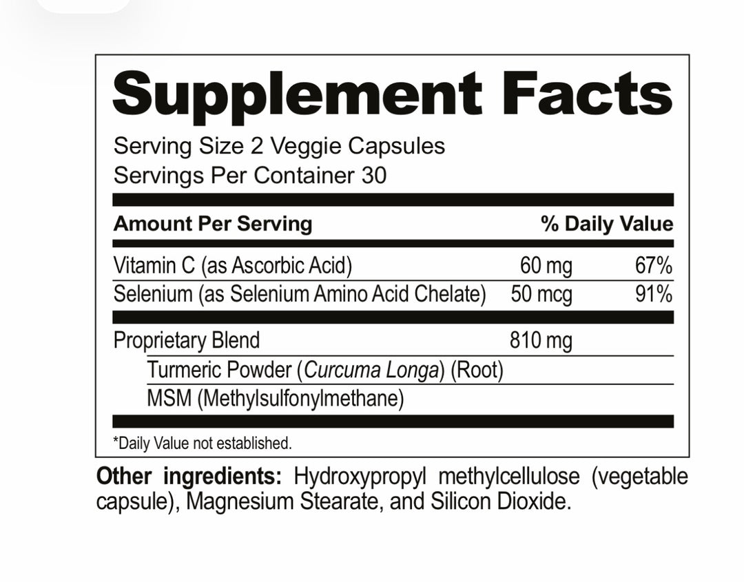 V-Curcumax: Tumeric, Vitamin C & Selenium