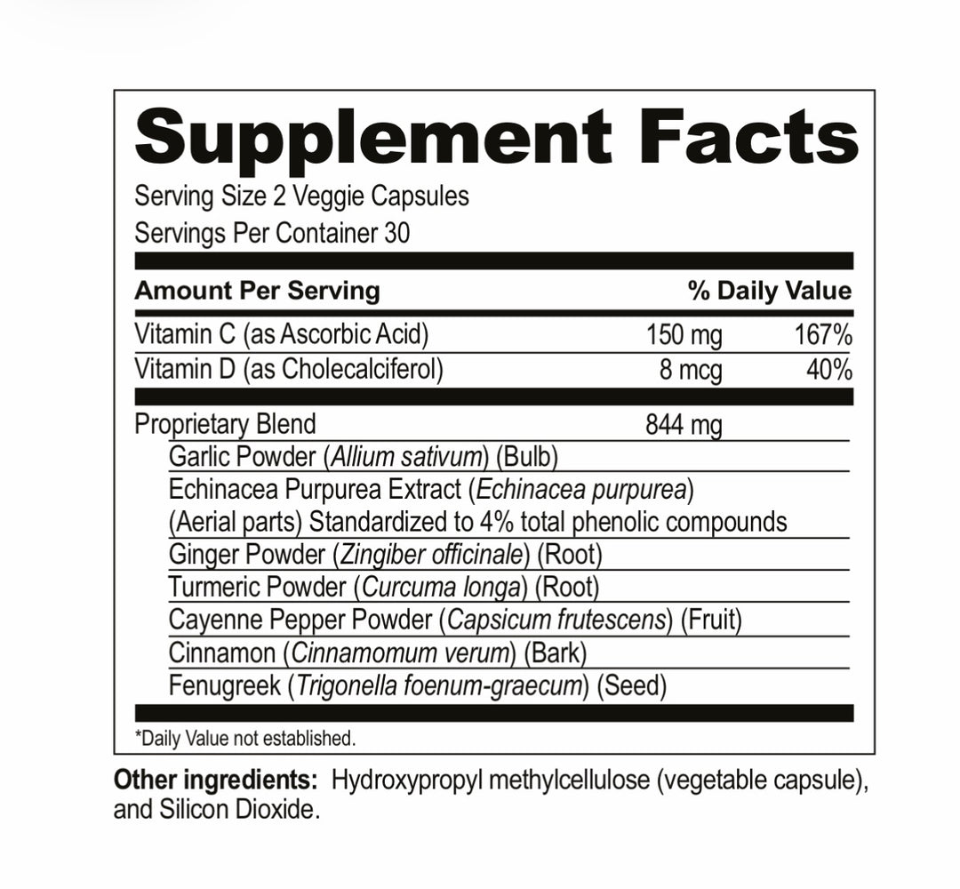 V-Ital Boost: Echinecea, Tumeric & Cinnamon