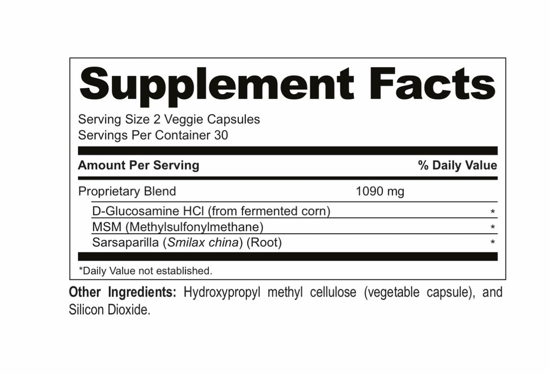 V-Itadol: Glucosamine, MSM & Sarsaparilla